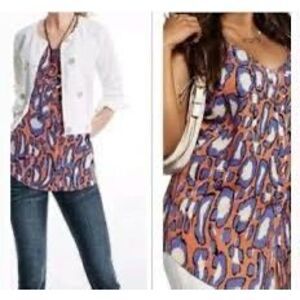 CABI Women’s Animal Print Sleeveless Isla Cami Tank Top Medium Style #5040